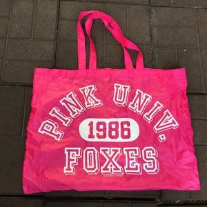 Pink by VS - Pink Univ 1986 Foxes Beach Bag